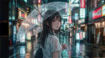 HunyuanVideo showcase Neon Rainfarewell